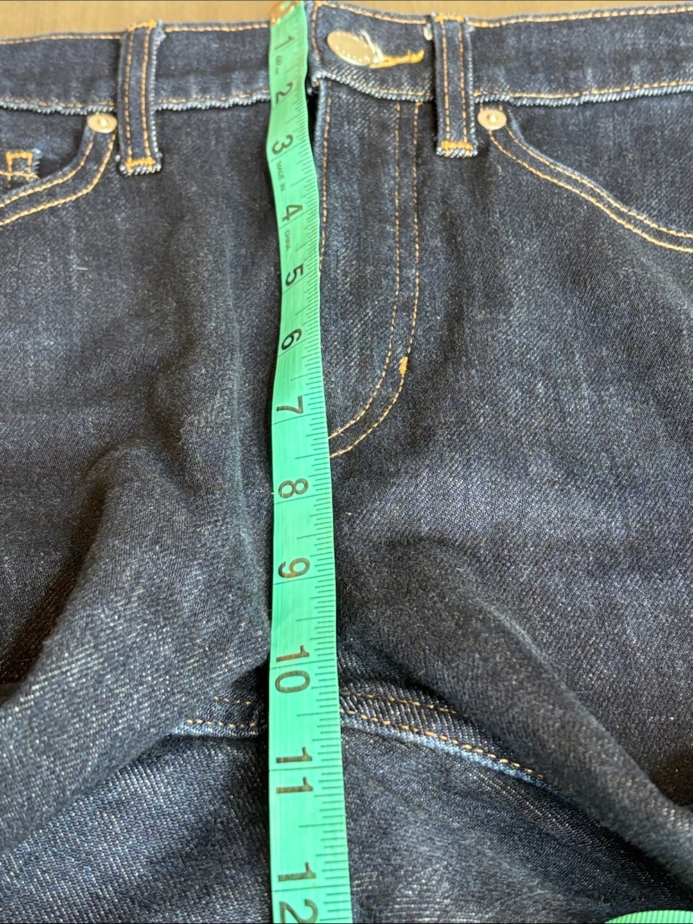 π Banana Republic Straight Leg Jeans Womenβs 26P Dark Wash Stretch Denim π - Picture 7 of 12